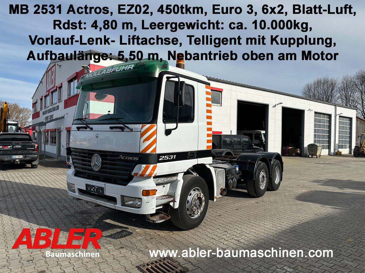 Mercedes-Benz 2531 Actros Fahrgestell - Cab chassis truck: picture 1 Mercedes-Benz 2531 Actros Fahrgestell - Cab chassis truck: picture 1