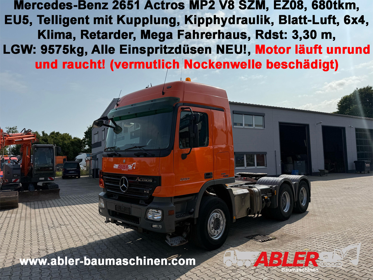Mercedes-Benz 2651 Actros MP2 V8 SZM Telligent Retarder - Other machinery: picture 1 Mercedes-Benz 2651 Actros MP2 V8 SZM Telligent Retarder - Other machinery: picture 1