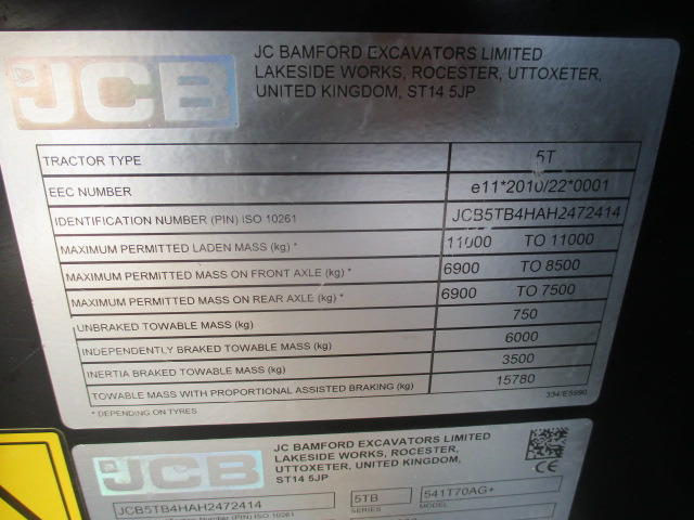 JCB 541-70 AgriPlus - Telescopic handler: picture 4 JCB 541-70 AgriPlus - Telescopic handler: picture 4