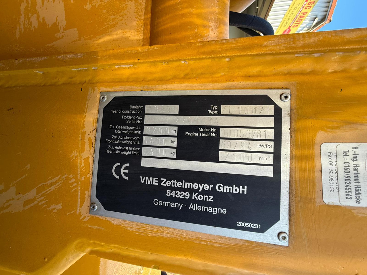 Wheel loader Zettelmeyer ZL 1002: picture 9 Wheel loader Zettelmeyer ZL 1002: picture 9