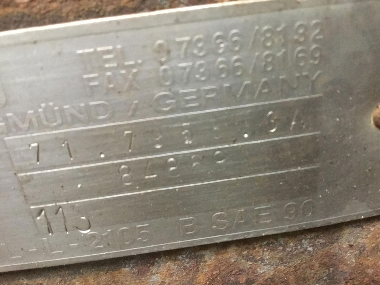 FAUN RTF 45 axle 2 - Axle and parts for Mobile crane: picture 5 FAUN RTF 45 axle 2 - Axle and parts for Mobile crane: picture 5