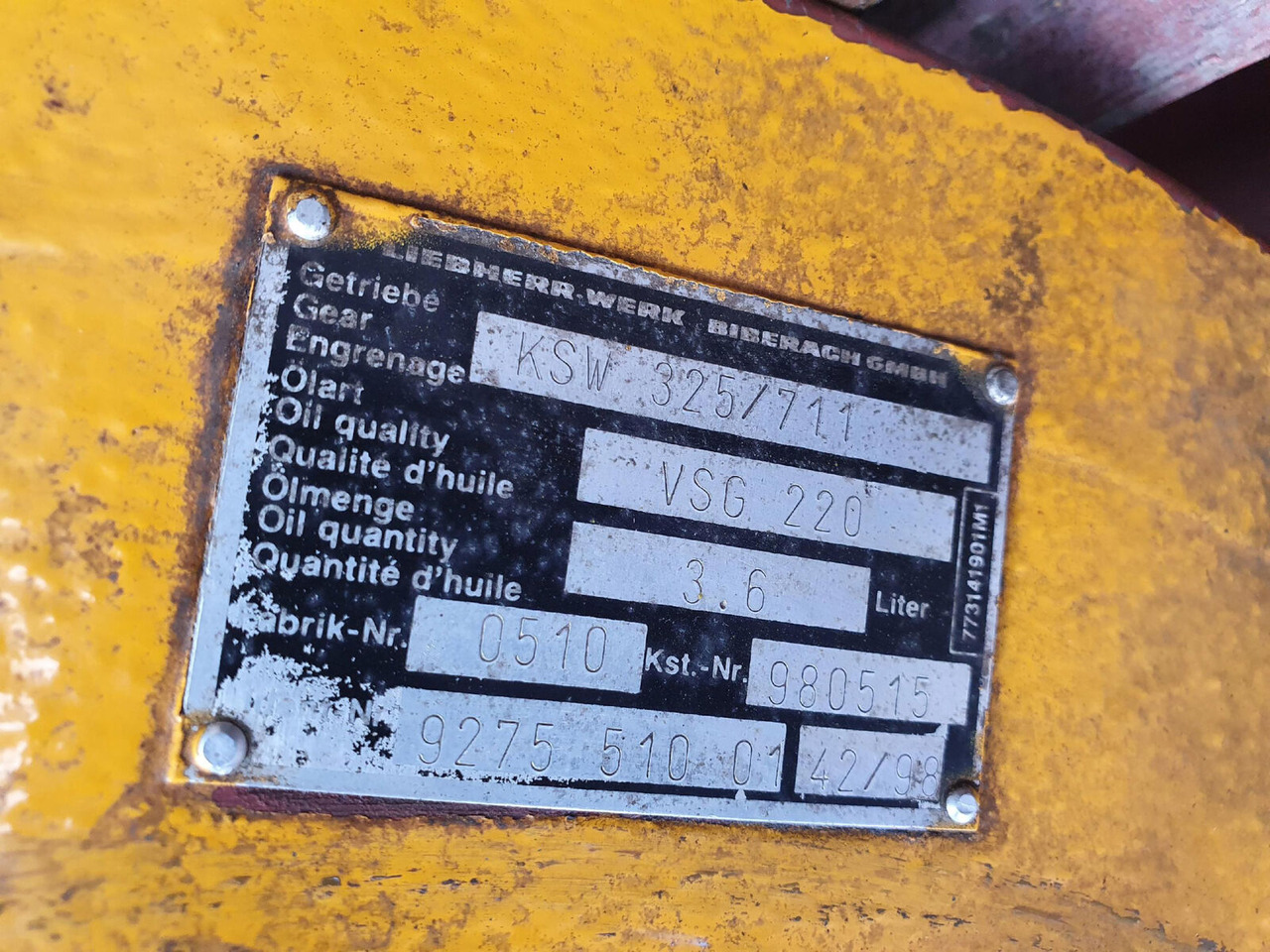 Liebherr LTM 1050-1 winch - Winch for Mobile crane: picture 5 Liebherr LTM 1050-1 winch - Winch for Mobile crane: picture 5