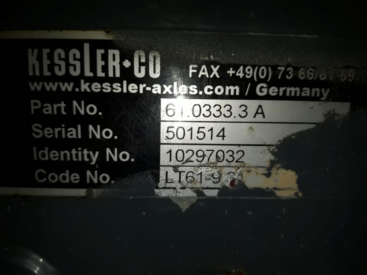 Liebherr LTM 1130-5.1 axle housing axle 1 - Axle and parts for Mobile crane: picture 5 Liebherr LTM 1130-5.1 axle housing axle 1 - Axle and parts for Mobile crane: picture 5