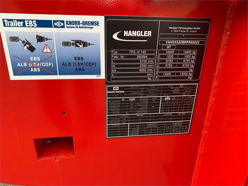 Low loader trailer Hangler TPS-H 140 2 akslet kærre med ramper: picture 17