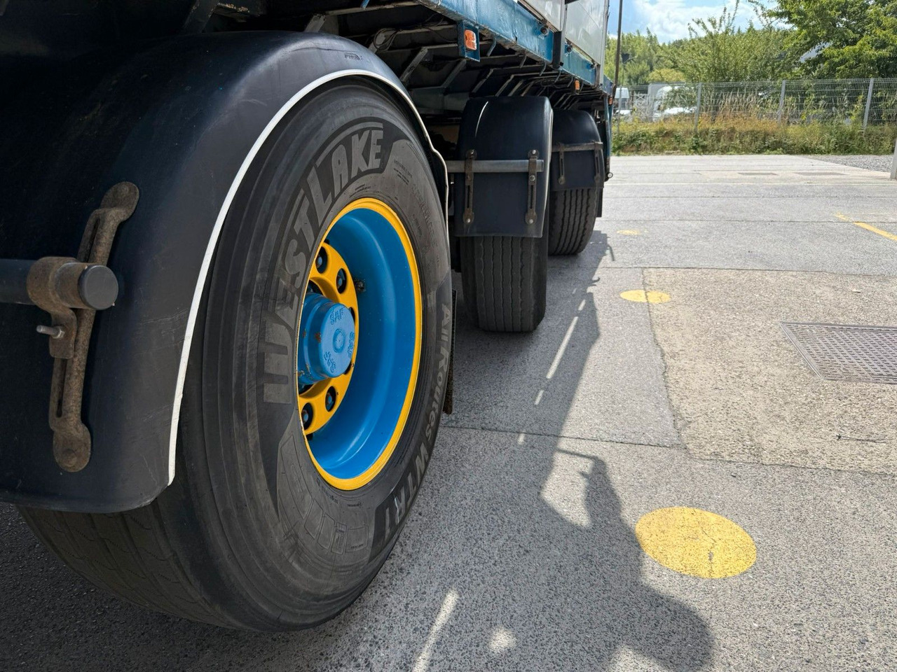 Dropside/ Flatbed semi-trailer Vogelzang. Kran HIAB R165 roto. TUV 10/2025: picture 16