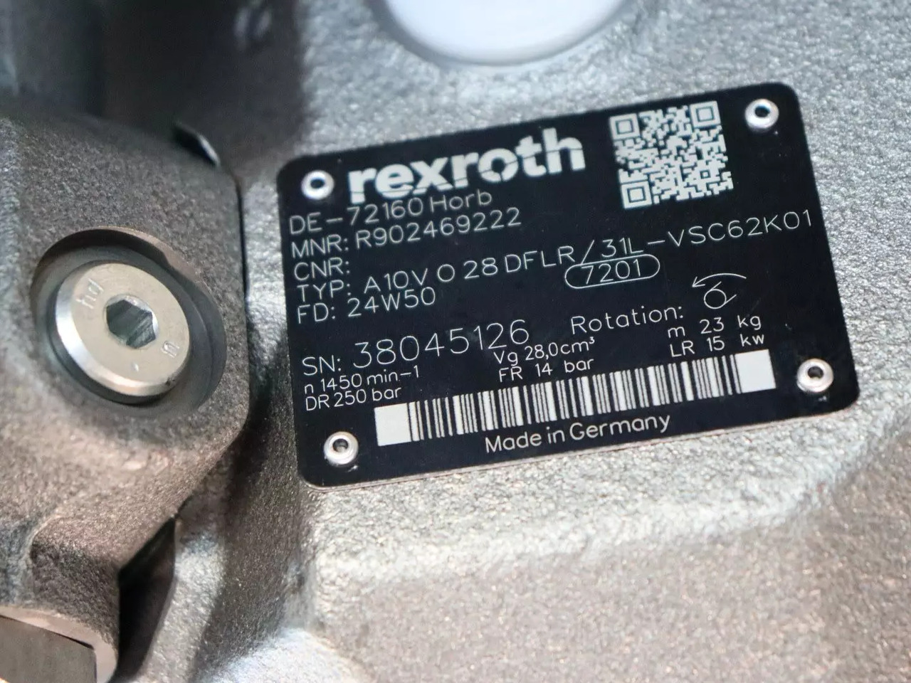 REXROTH A10VO28DFLR/31L-VSC62K01 - Hydraulic pump for Construction machinery: picture 5 REXROTH A10VO28DFLR/31L-VSC62K01 - Hydraulic pump for Construction machinery: picture 5