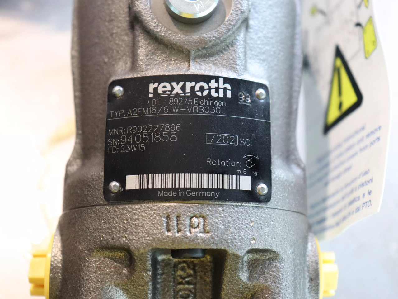 REXROTH A2FM16/61W-VBB030 - Spare parts for Construction machinery: picture 4 REXROTH A2FM16/61W-VBB030 - Spare parts for Construction machinery: picture 4