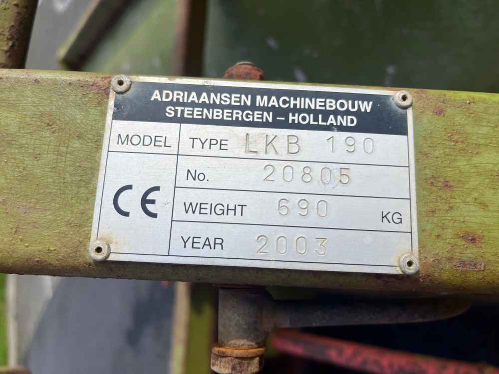 Baselier LKB 190 - Harvester: picture 3 Baselier LKB 190 - Harvester: picture 3