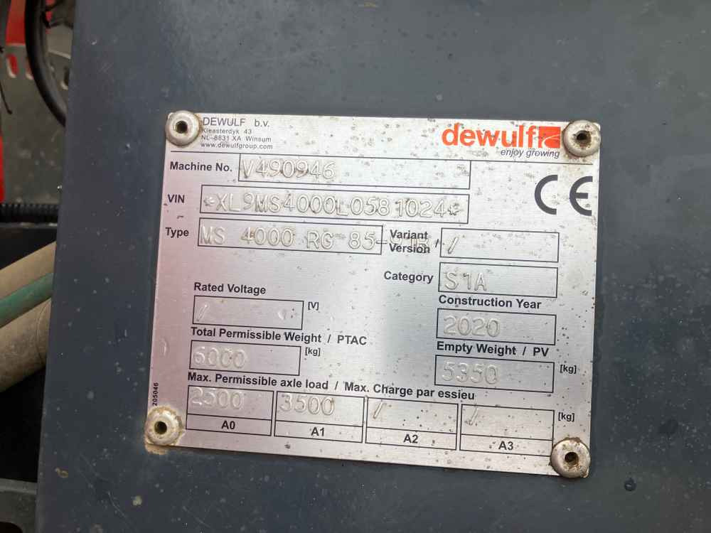 Dewulf Dewulf, MS4000, 4 Row, Trailed, Belt, Potato Planter - Harvester: picture 2 Dewulf Dewulf, MS4000, 4 Row, Trailed, Belt, Potato Planter - Harvester: picture 2