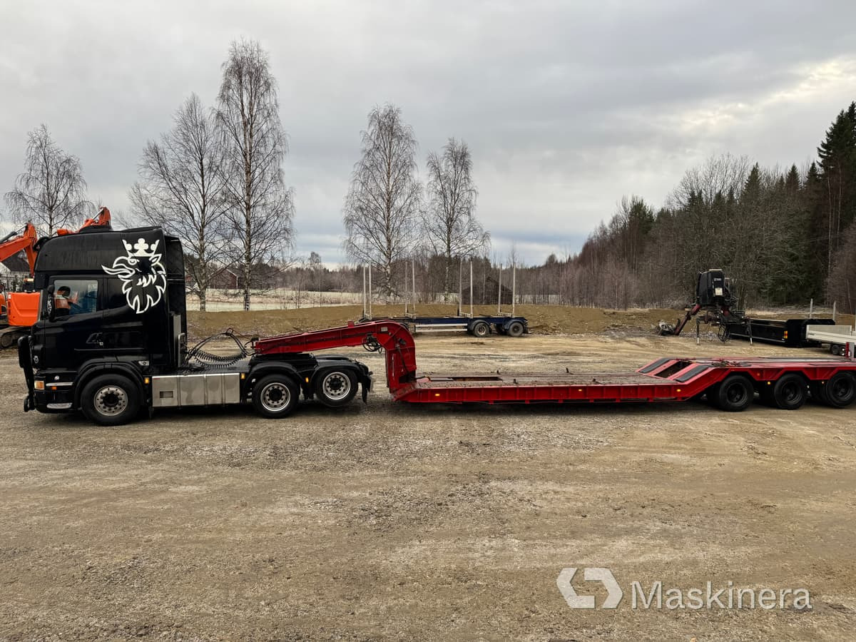 Scania R 620, Hafo H35 Plsbo Lastbil Scania R 620 med maskintrailer - Tractor unit, Autotransporter semi-trailer: picture 2 Scania R 620, Hafo H35 Plsbo Lastbil Scania R 620 med maskintrailer - Tractor unit, Autotransporter semi-trailer: picture 2