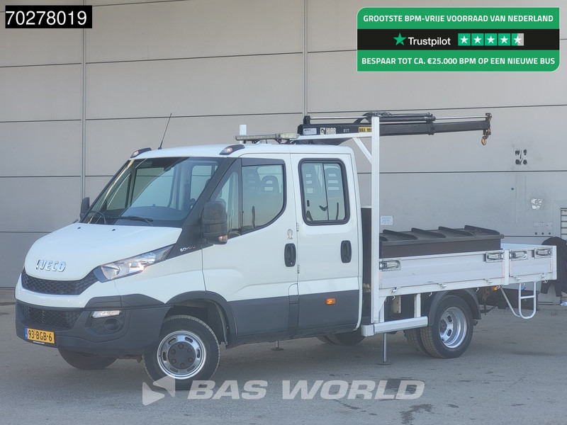 Iveco Daily 50C17 3.0L Automaat DC Open laadbak Kraan Hiab 017T-2 Airco APK 10-2025 Pickup Crane Kraanwagen Pritsche Airco Dubbel cabine - Open body delivery van: picture 1 Iveco Daily 50C17 3.0L Automaat DC Open laadbak Kraan Hiab 017T-2 Airco APK 10-2025 Pickup Crane Kraanwagen Pritsche Airco Dubbel cabine - Open body delivery van: picture 1