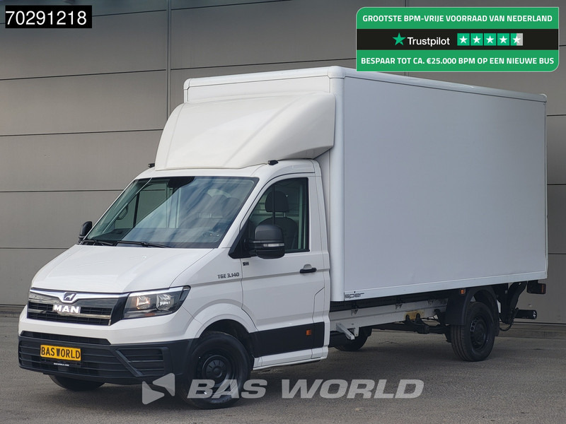 MAN TGE 3.140 Laadklep Automaat Bakwagen Airco Cruise Camera Euro6 Meubelbak Koffer 20m3 Airco Cruise control - Closed box van: picture 1 MAN TGE 3.140 Laadklep Automaat Bakwagen Airco Cruise Camera Euro6 Meubelbak Koffer 20m3 Airco Cruise control - Closed box van: picture 1