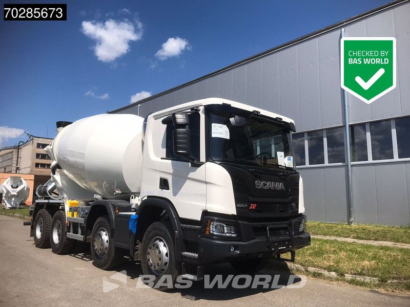 Scania P420 XT 8X4 NEW! 10m3 FML Mixer Automatic Steel suspension Big-Axle Euro 6 - Concrete mixer truck: picture 1 Scania P420 XT 8X4 NEW! 10m3 FML Mixer Automatic Steel suspension Big-Axle Euro 6 - Concrete mixer truck: picture 1