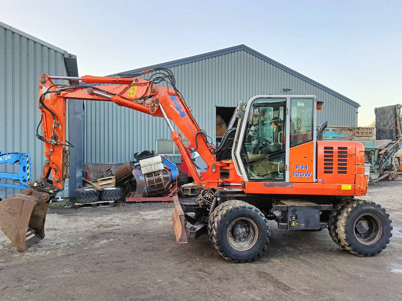 FIAT-HITACHI FH120W bandenkraan Wheel Excavator graafmachine - Wheel excavator: picture 1 FIAT-HITACHI FH120W bandenkraan Wheel Excavator graafmachine - Wheel excavator: picture 1