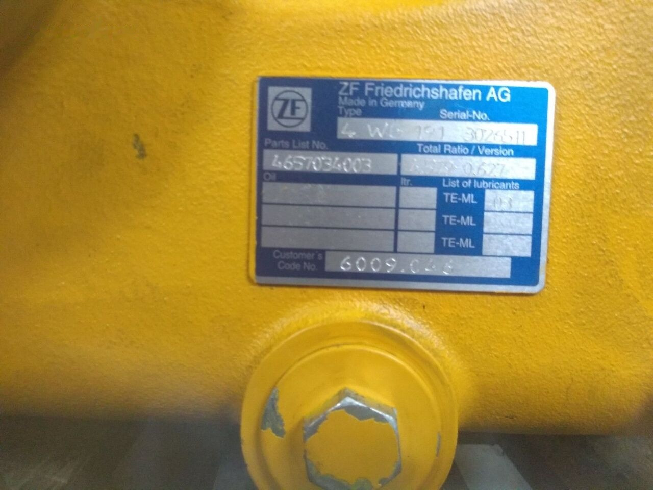 4 WG 191 4657.034.003 for Konecranes - Gearbox: picture 3 4 WG 191 4657.034.003 for Konecranes - Gearbox: picture 3