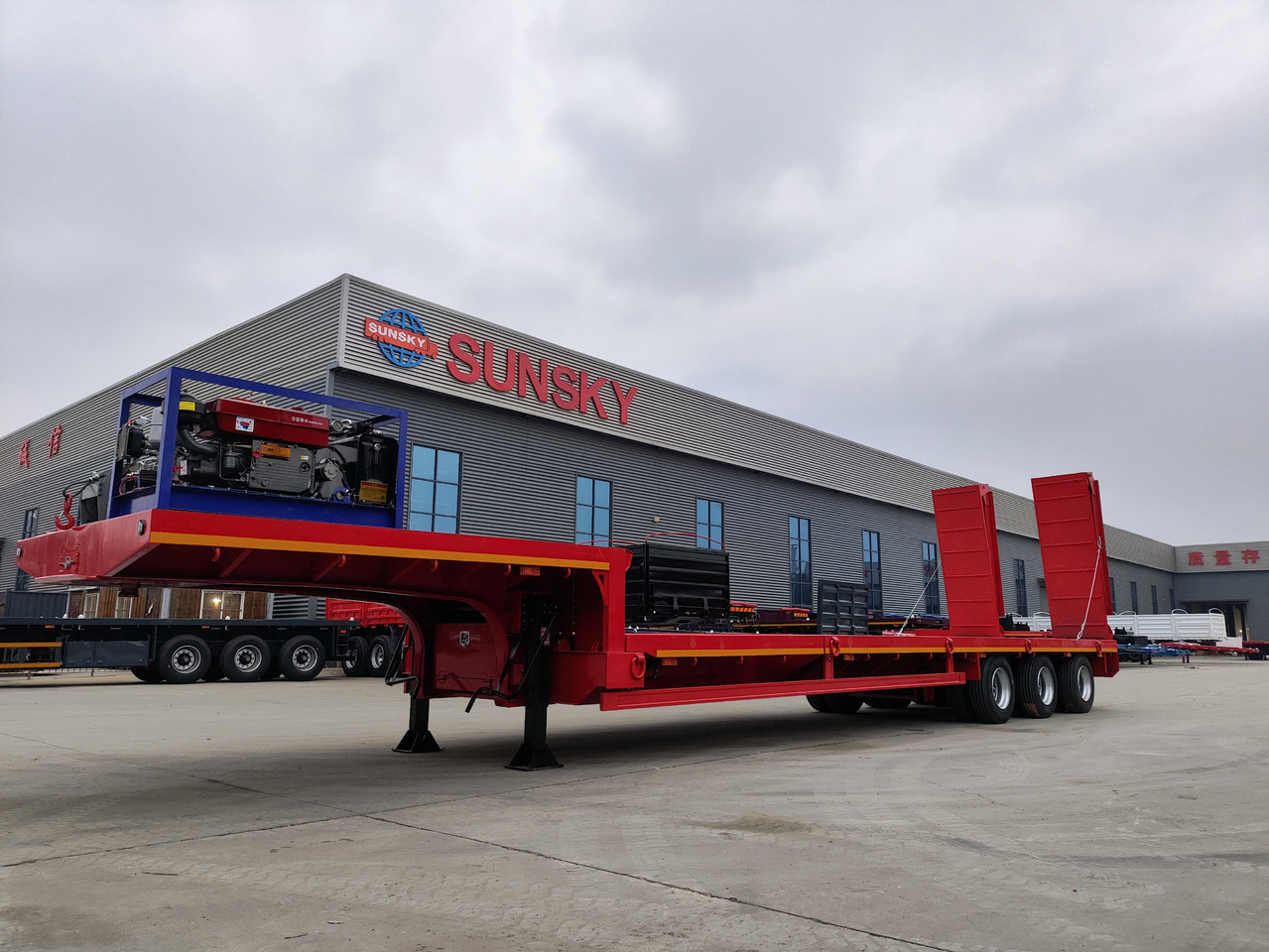SUNSKY 30Ton lowbed trailer - Low loader semi-trailer: picture 4 SUNSKY 30Ton lowbed trailer - Low loader semi-trailer: picture 4