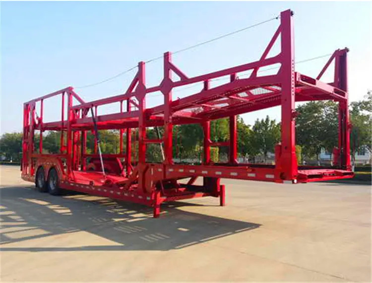 Autotransporter semi-trailer XCMG Official Manufacturer Flat Bed Container Car Transport Semi Truck Trailer: picture 6
