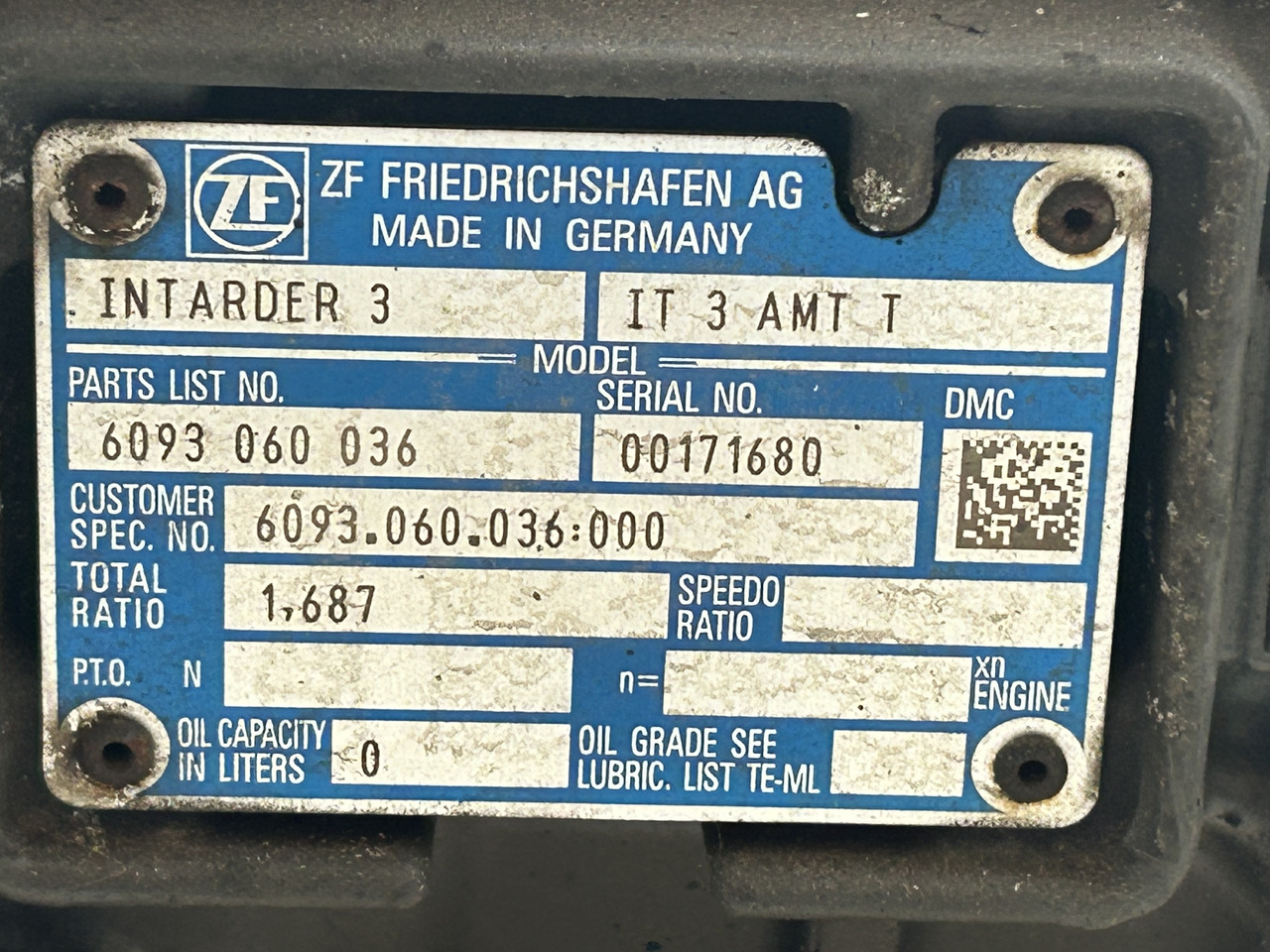 12AS2131 TD WITH INTARDER DAF XF 106 - Gearbox for Truck: picture 4 12AS2131 TD WITH INTARDER DAF XF 106 - Gearbox for Truck: picture 4