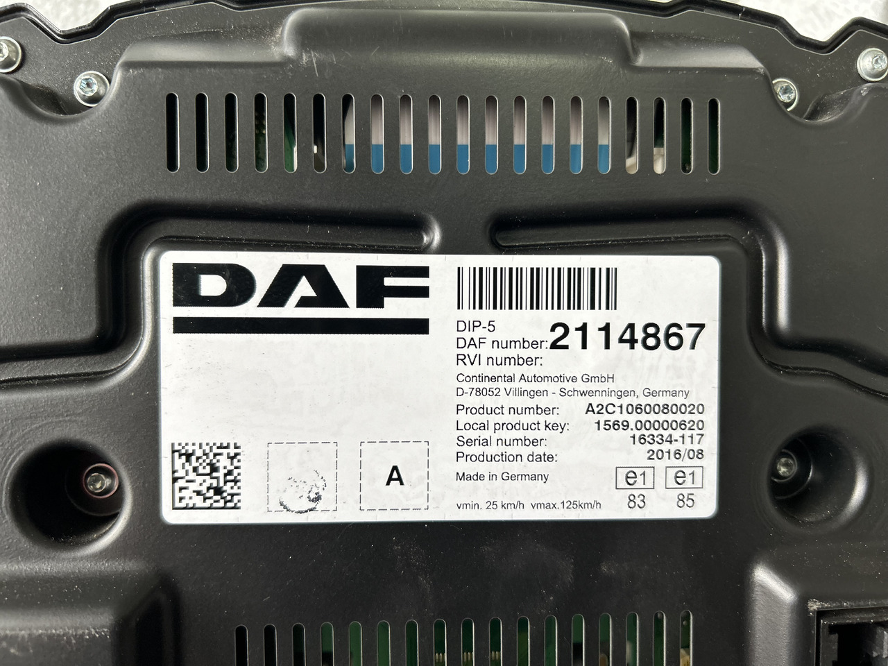 DAF CLOCK COUNTER DAF XF 106 2114867 - Dashboard: picture 3 DAF CLOCK COUNTER DAF XF 106 2114867 - Dashboard: picture 3