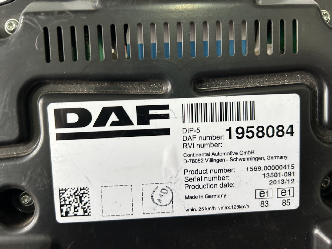 DAF DAF XF 106 CLOCK COUNTER 1958084 - Dashboard: picture 3 DAF DAF XF 106 CLOCK COUNTER 1958084 - Dashboard: picture 3
