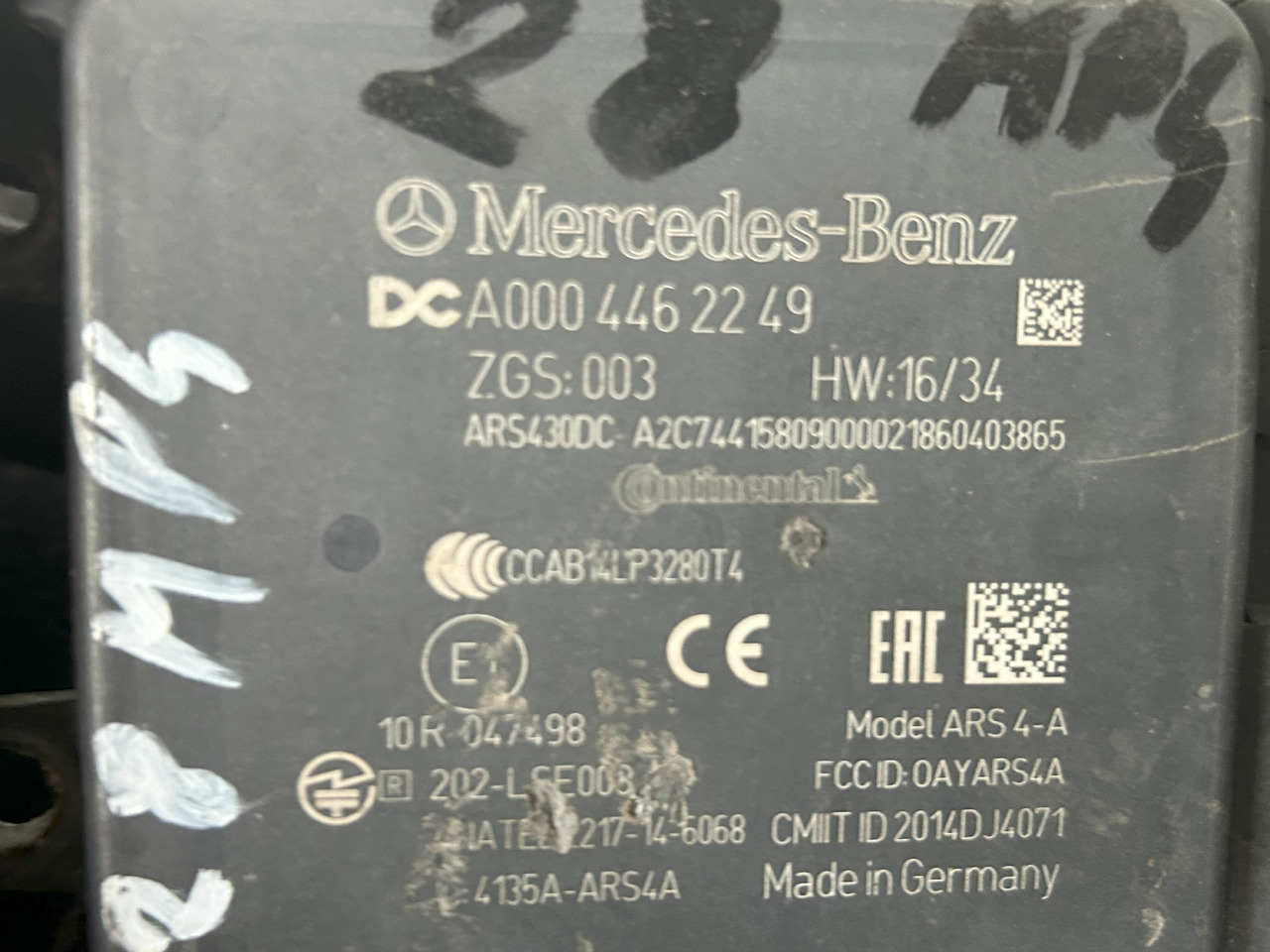 MERCEDES-BENZ RADAR DISTRONIC ACTROS MP4 - ECU: picture 4 MERCEDES-BENZ RADAR DISTRONIC ACTROS MP4 - ECU: picture 4