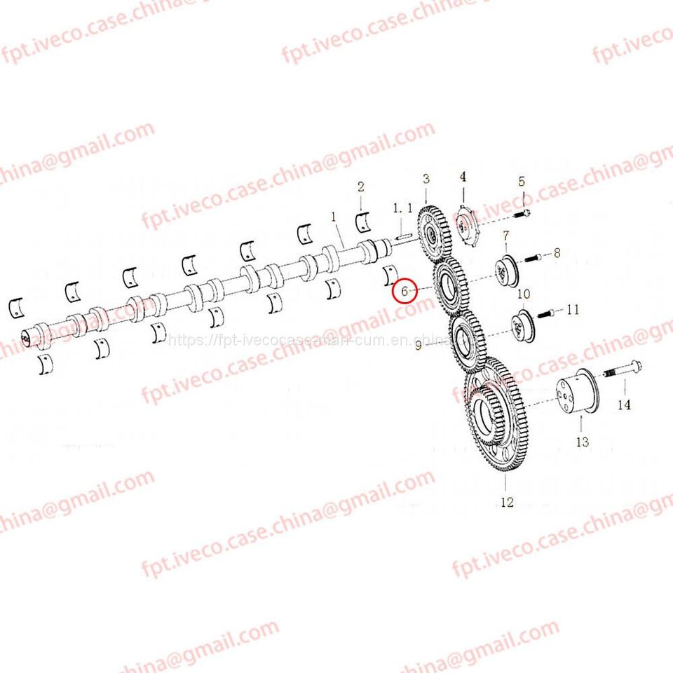 MAN D2066 Cylinder head idler gear assembly 04505-5094 - Motorhead: picture 1 MAN D2066 Cylinder head idler gear assembly 04505-5094 - Motorhead: picture 1