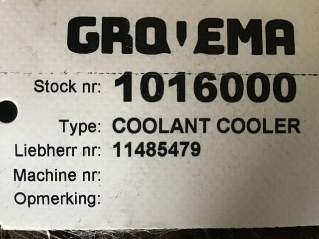 Liebherr Coolant Cooler - Radiator: picture 2 Liebherr Coolant Cooler - Radiator: picture 2