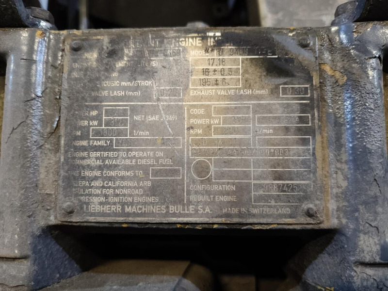 Liebherr D9408TIE - Engine: picture 2 Liebherr D9408TIE - Engine: picture 2