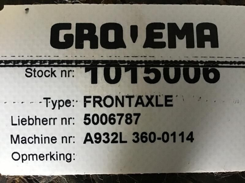 Liebherr Frontaxle - Front axle: picture 3 Liebherr Frontaxle - Front axle: picture 3