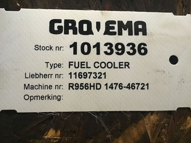Liebherr Fuel Cooler - Oil cooler: picture 2 Liebherr Fuel Cooler - Oil cooler: picture 2