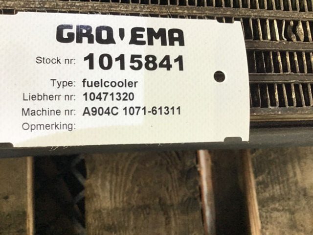 Liebherr Fuelcooler - Oil cooler: picture 1 Liebherr Fuelcooler - Oil cooler: picture 1