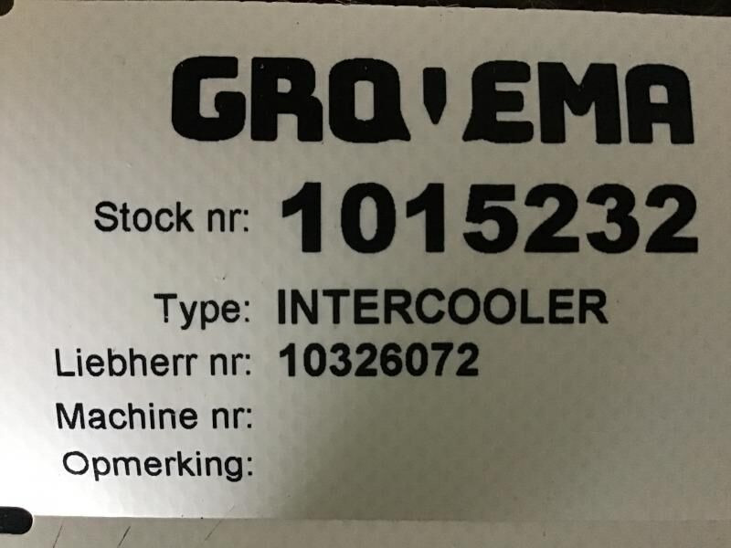 Liebherr Intercooler - Intercooler: picture 3 Liebherr Intercooler - Intercooler: picture 3