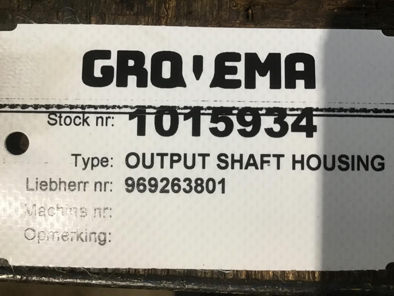 Liebherr Output Shaft Housing - Hub: picture 2 Liebherr Output Shaft Housing - Hub: picture 2