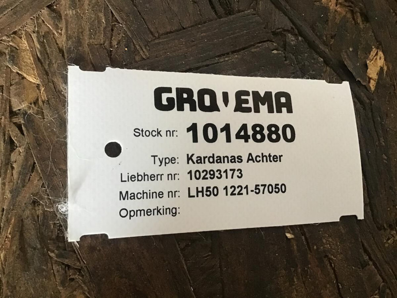 Liebherr Propeller Shaft - Drive shaft: picture 3 Liebherr Propeller Shaft - Drive shaft: picture 3