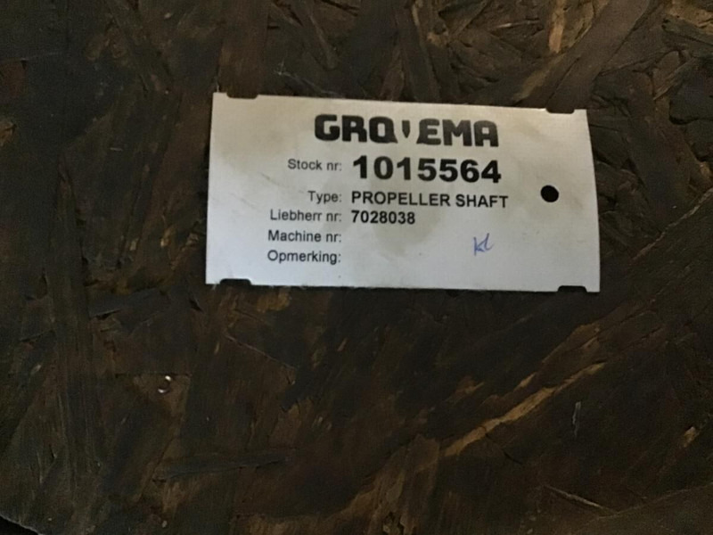 Liebherr Propeller Shaft - Drive shaft: picture 2 Liebherr Propeller Shaft - Drive shaft: picture 2