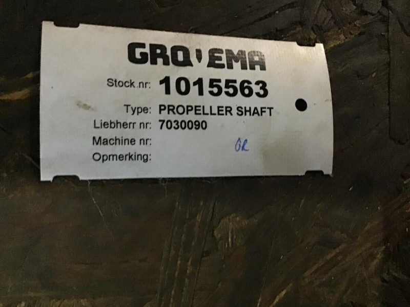 Liebherr Propeller Shaft - Drive shaft: picture 1 Liebherr Propeller Shaft - Drive shaft: picture 1