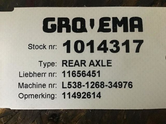 Liebherr Rear Axle - Rear axle: picture 3 Liebherr Rear Axle - Rear axle: picture 3