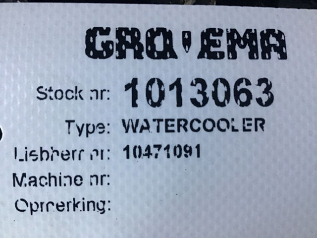 Liebherr Watercooler - Radiator: picture 4 Liebherr Watercooler - Radiator: picture 4