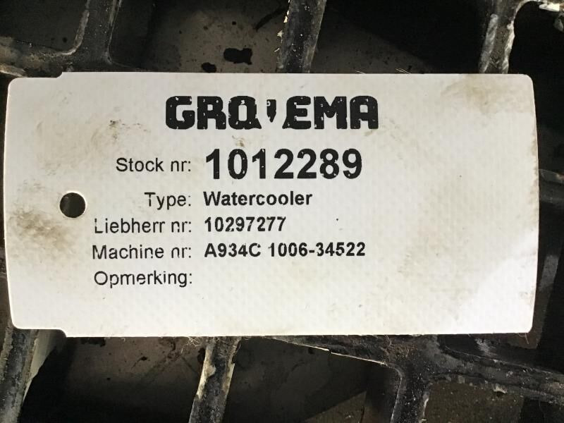 Liebherr Watercooler - Intercooler: picture 3 Liebherr Watercooler - Intercooler: picture 3