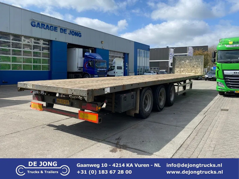 Groenewegen DRO-12-27 / Plateau Trailer / BPW + Drum - Dropside/ Flatbed semi-trailer: picture 1 Groenewegen DRO-12-27 / Plateau Trailer / BPW + Drum - Dropside/ Flatbed semi-trailer: picture 1