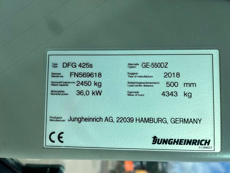 Jungheinrich DFG 425 S - Diesel forklift: picture 5 Jungheinrich DFG 425 S - Diesel forklift: picture 5