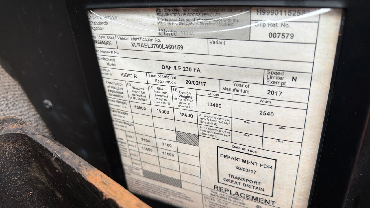 Box truck DAF LF 230: picture 11