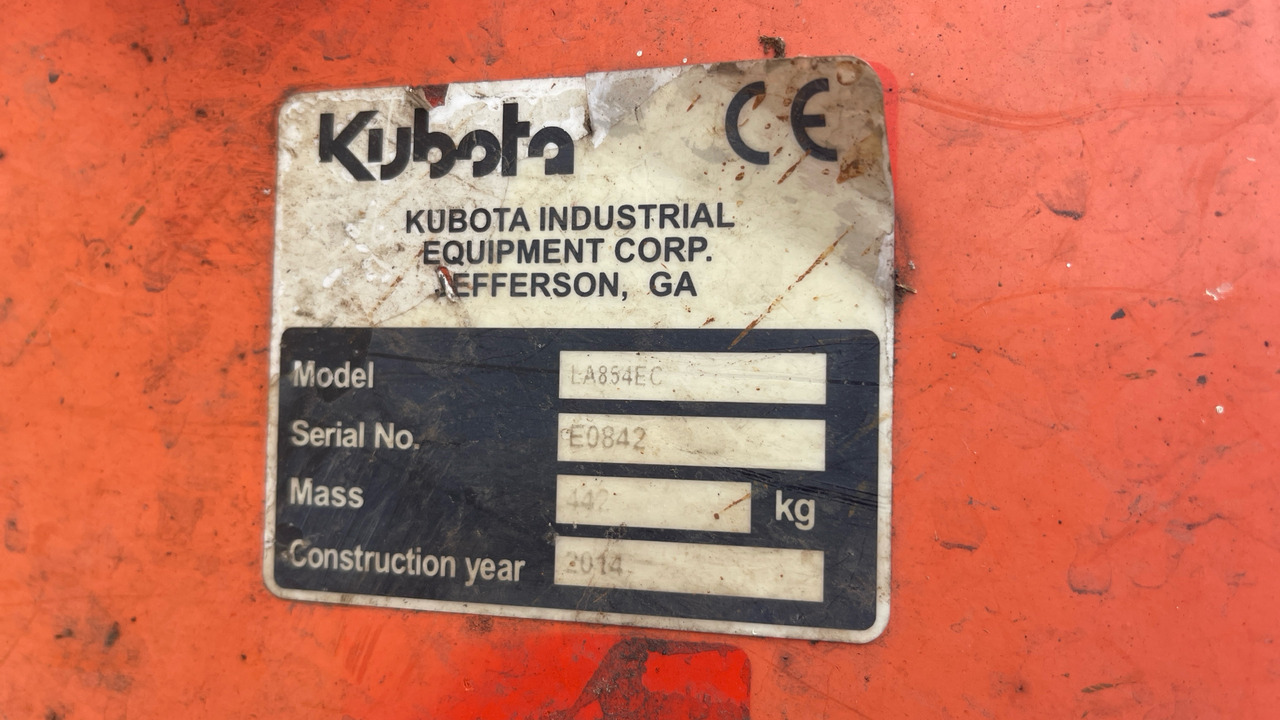 KUBOTA LA854EC - Construction equipment: picture 5 KUBOTA LA854EC - Construction equipment: picture 5