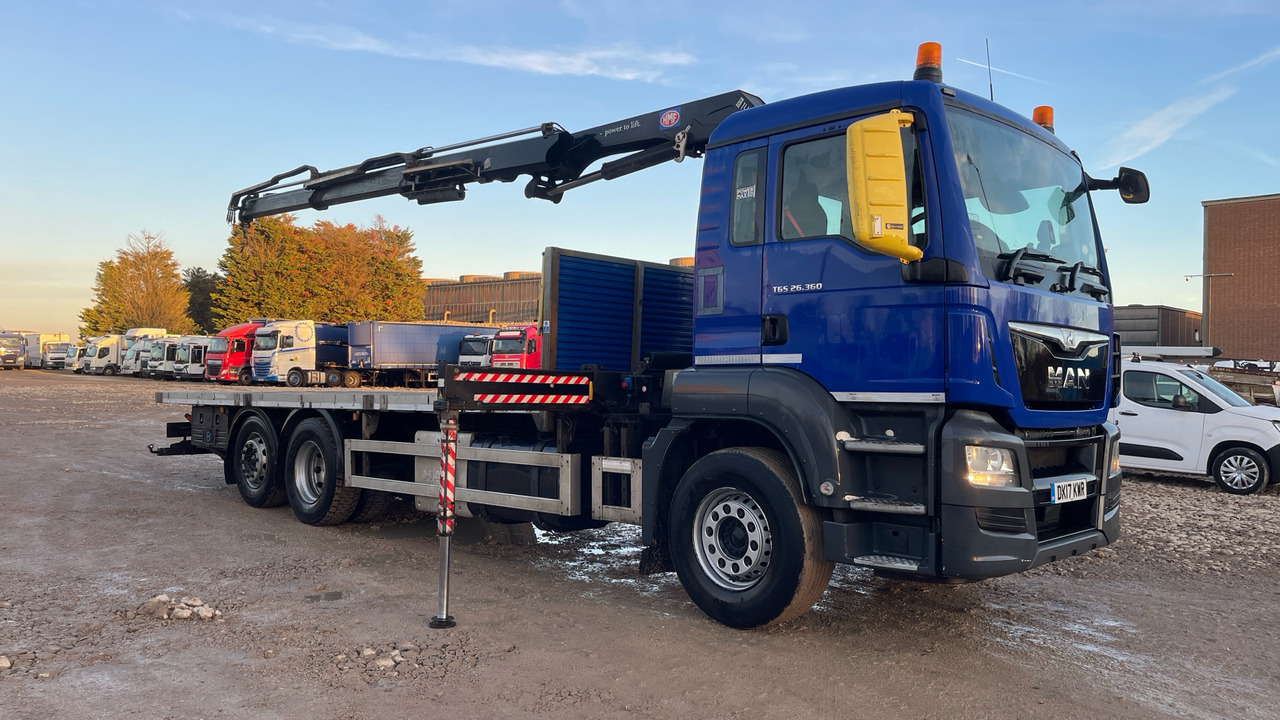 Man TGS 26.360 - Dropside/ Flatbed truck, Crane truck: picture 1 Man TGS 26.360 - Dropside/ Flatbed truck, Crane truck: picture 1