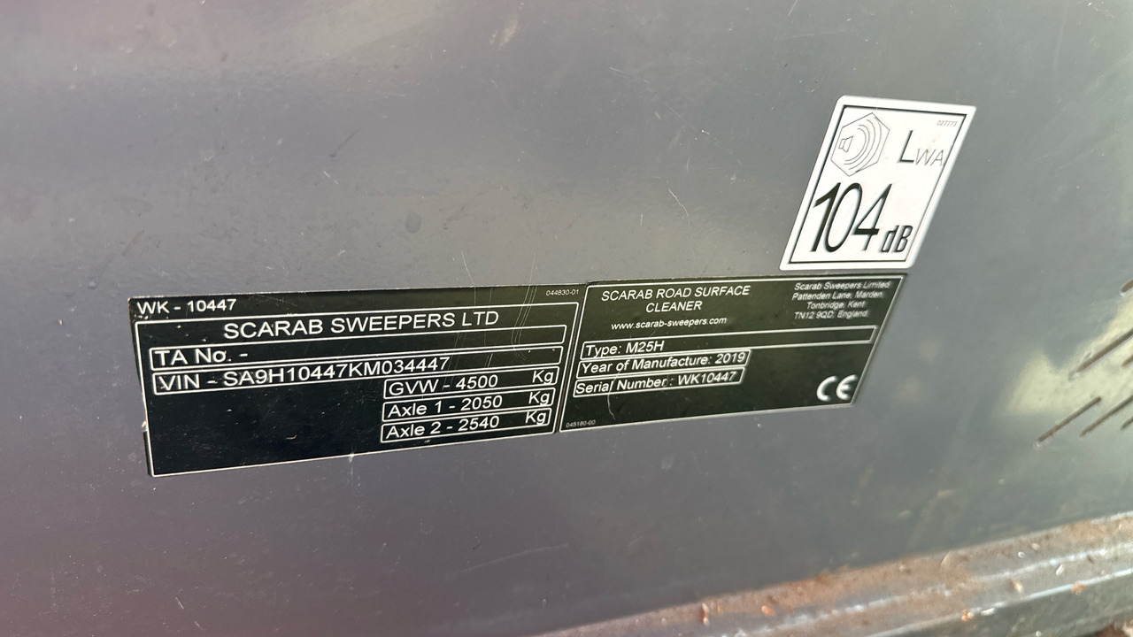 Road sweeper SCARAB MINOR  M25H: picture 11