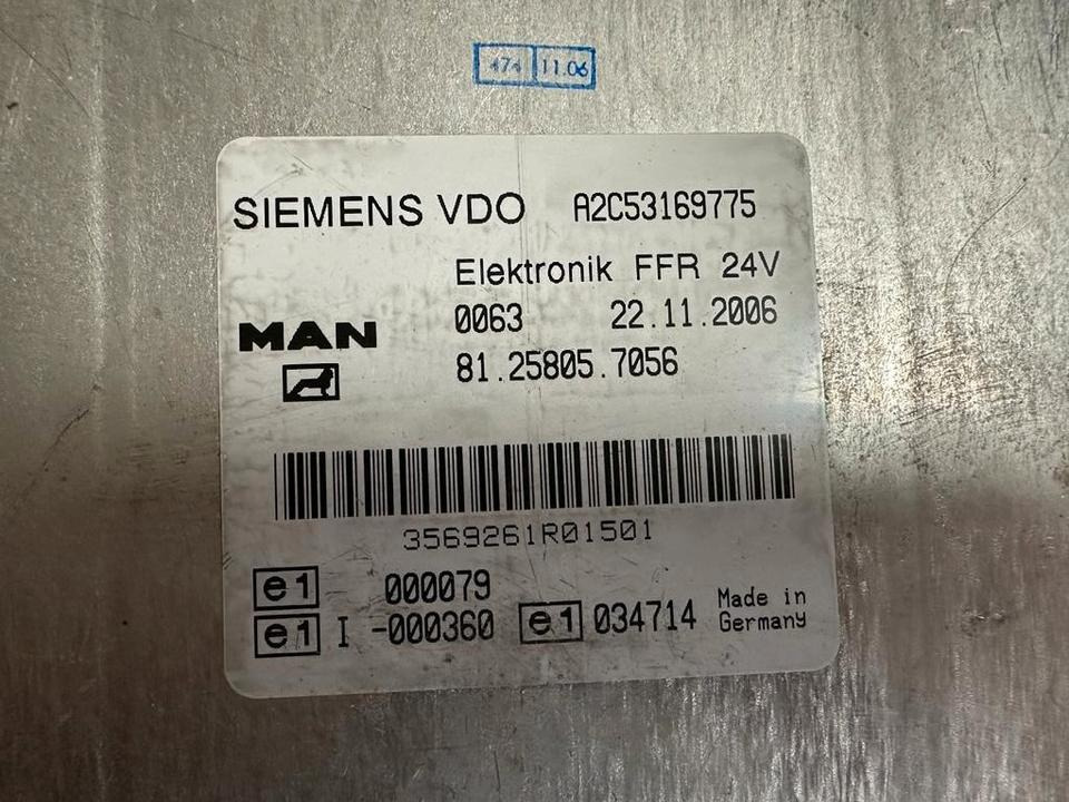 MAN SIEMENS VDO ELEKTRONIK FFR Steuergerät 81.25805.7056 - ECU for Truck: picture 2 MAN SIEMENS VDO ELEKTRONIK FFR Steuergerät 81.25805.7056 - ECU for Truck: picture 2