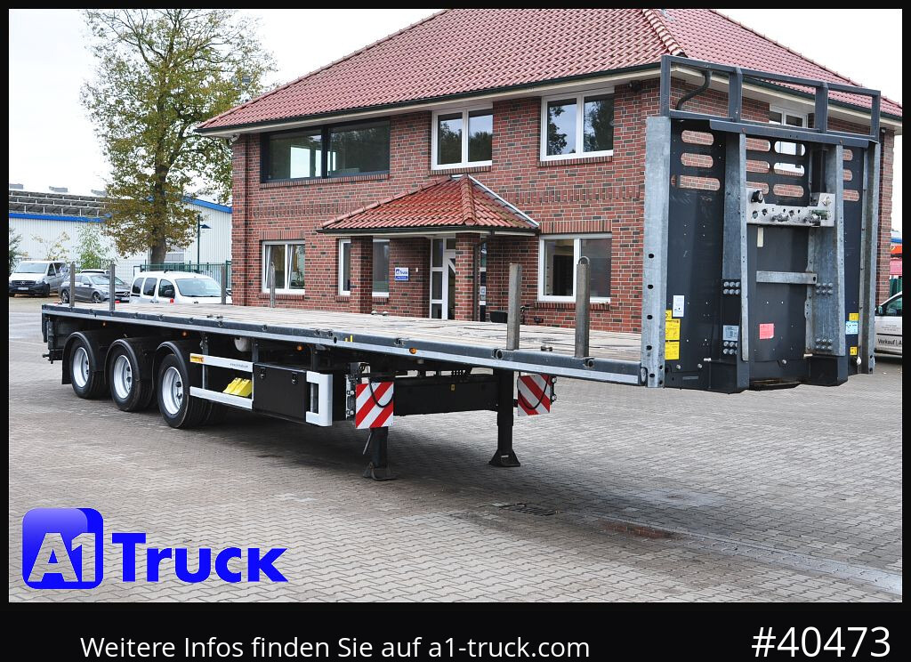 FAYMONVILLE F-S43-1AAF Telemax,3 zwangs gelenkt, Lenkachse - Dropside/ Flatbed semi-trailer: picture 1 FAYMONVILLE F-S43-1AAF Telemax,3 zwangs gelenkt, Lenkachse - Dropside/ Flatbed semi-trailer: picture 1