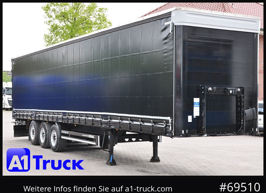 KOEGEL S 24, Liftache, 153.028km, SAF, Liftachse - Curtainsider semi-trailer: picture 1 KOEGEL S 24, Liftache, 153.028km, SAF, Liftachse - Curtainsider semi-trailer: picture 1