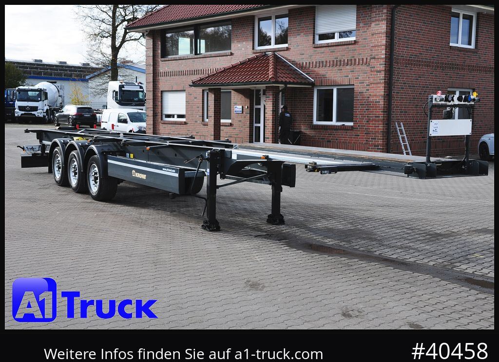 KRONE Container Chassi lang, 2 x 7,45 Wechselbrücken, wenig genutzt.. - Container transporter/ Swap body semi-trailer: picture 1 KRONE Container Chassi lang, 2 x 7,45 Wechselbrücken, wenig genutzt.. - Container transporter/ Swap body semi-trailer: picture 1