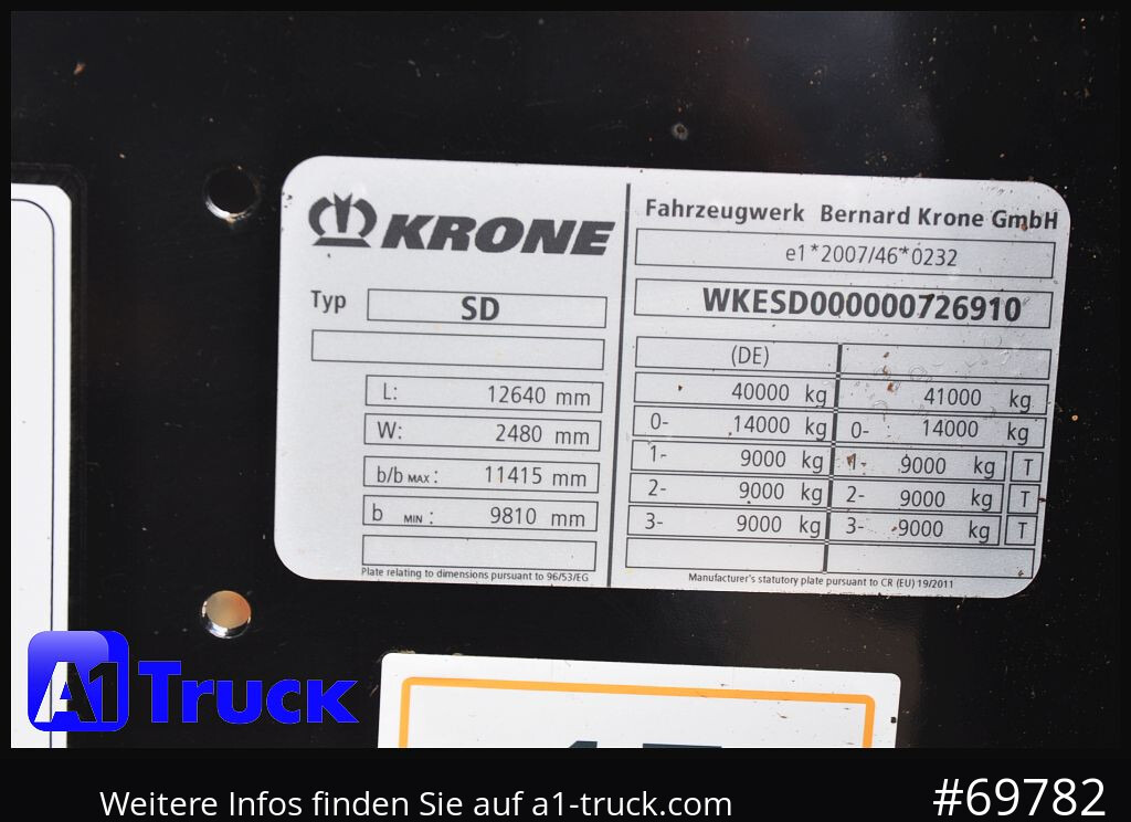 KRONE SDC, Containerchassis, 2x20/30/40 - Container transporter/ Swap body semi-trailer: picture 5 KRONE SDC, Containerchassis, 2x20/30/40 - Container transporter/ Swap body semi-trailer: picture 5